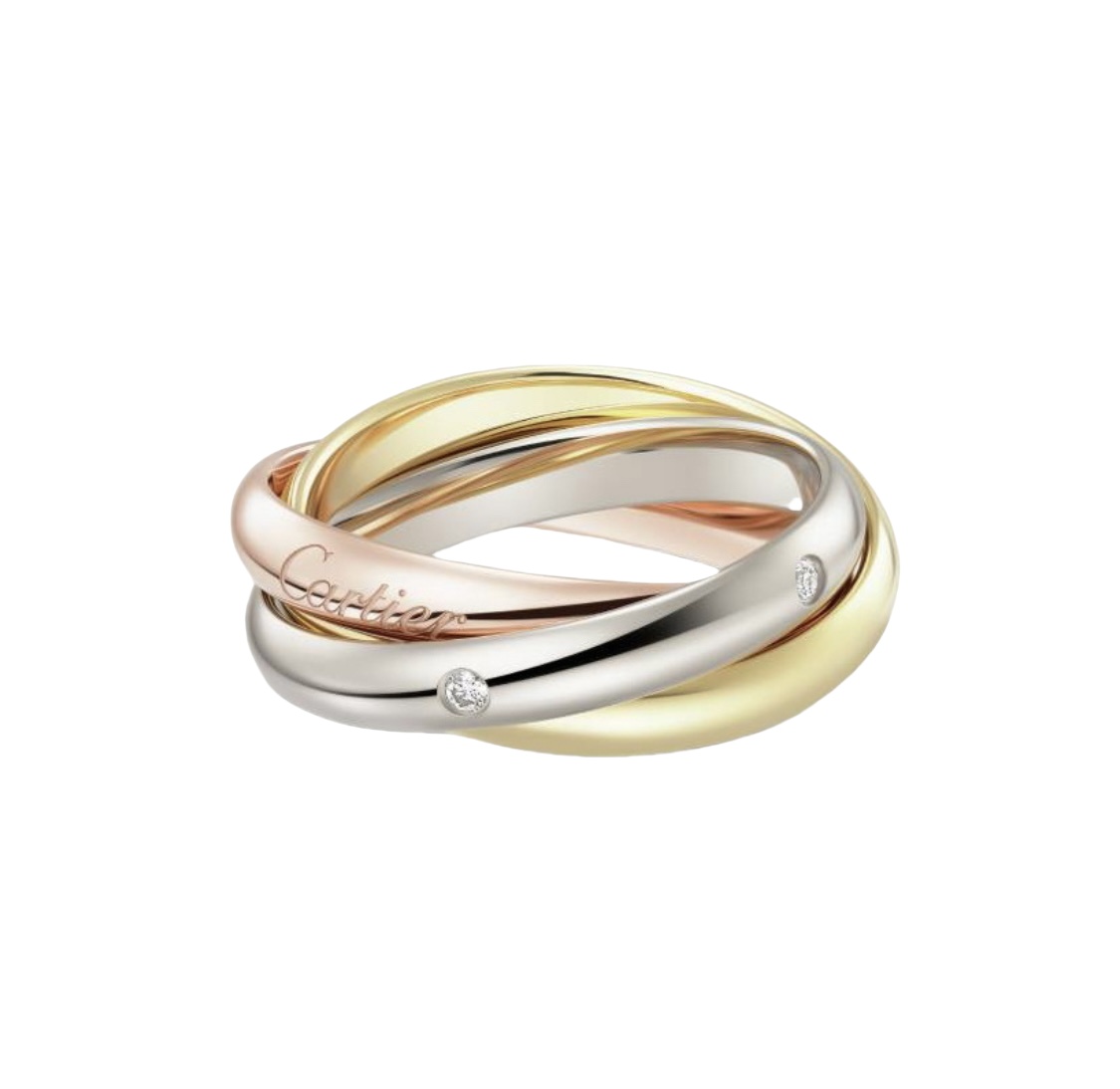 CTR018 5 Diamond TRINITY ring - ccjewelryacc