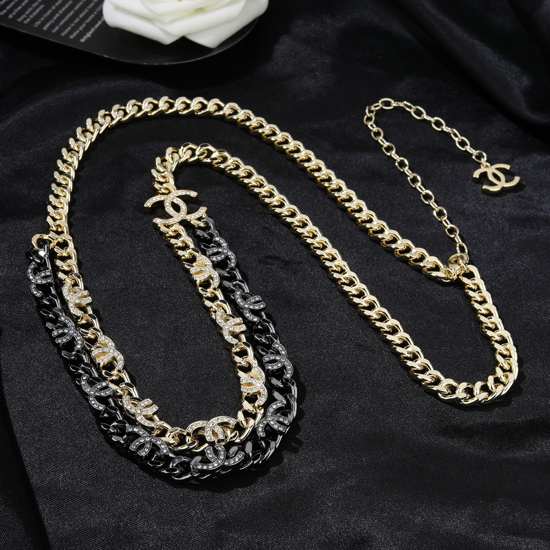 CCW059 CC metal cc logo waist chain bely - ccjewelryacc