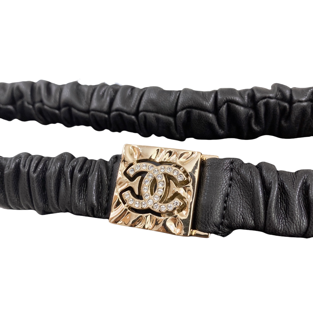 CCW118 Black Leather cc belt - ccjewelryacc