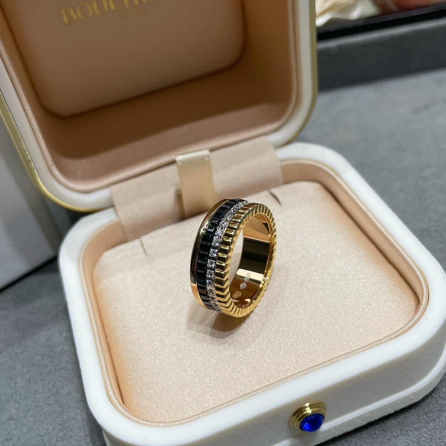 BCRV001 V-Gold BOUCHEREN Quatre radiant ring - ccjewelryacc