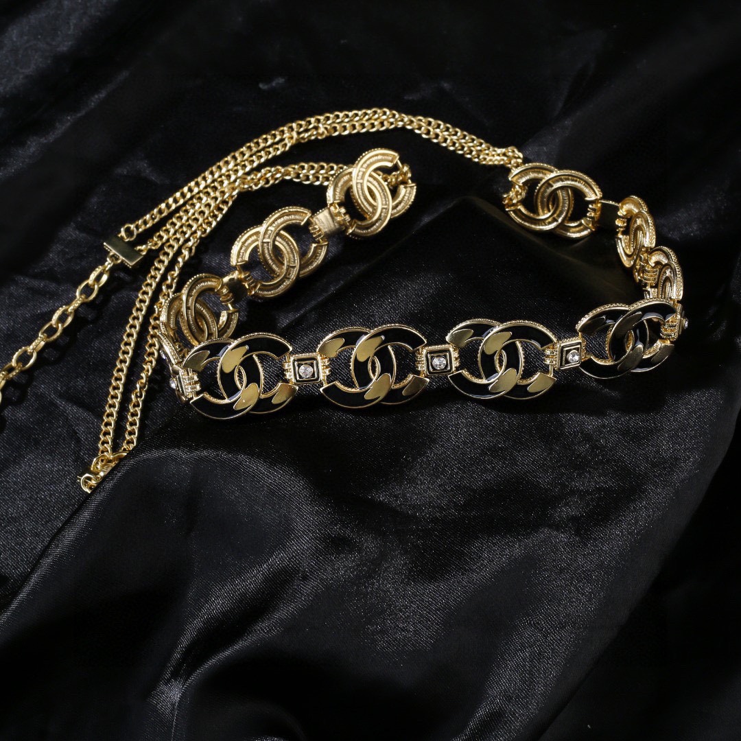CCW121 CC Logo metal waist chain belt - ccjewelryacc