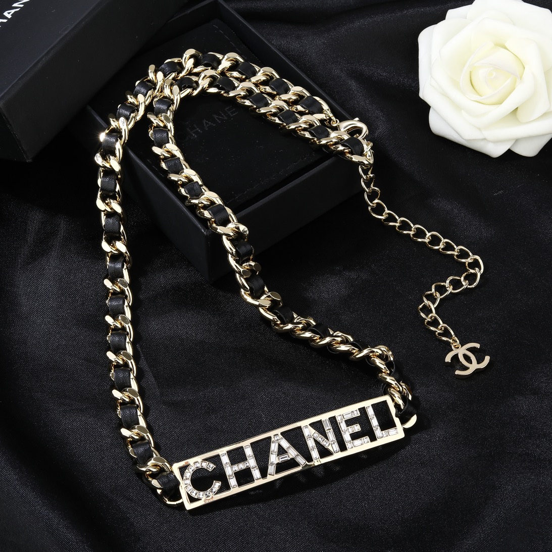 CCW141 CC Metal leather waist chain belt - ccjewelryacc