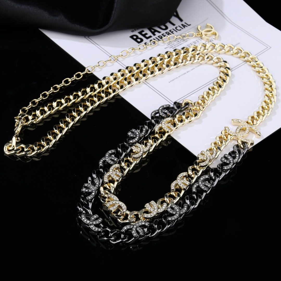 CCW059 CC metal cc logo waist chain bely - ccjewelryacc