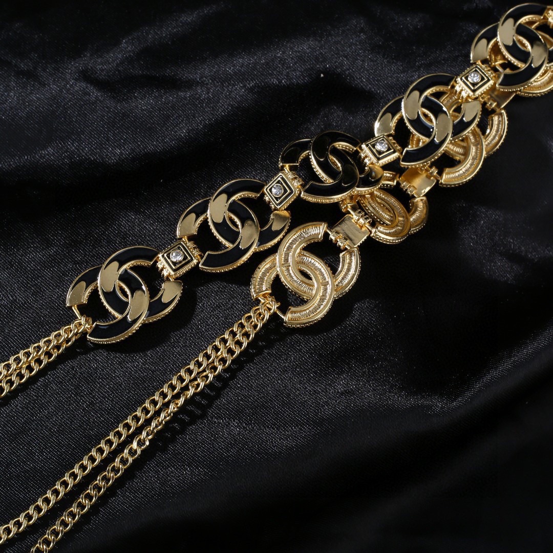 CCW121 CC Logo metal waist chain belt - ccjewelryacc