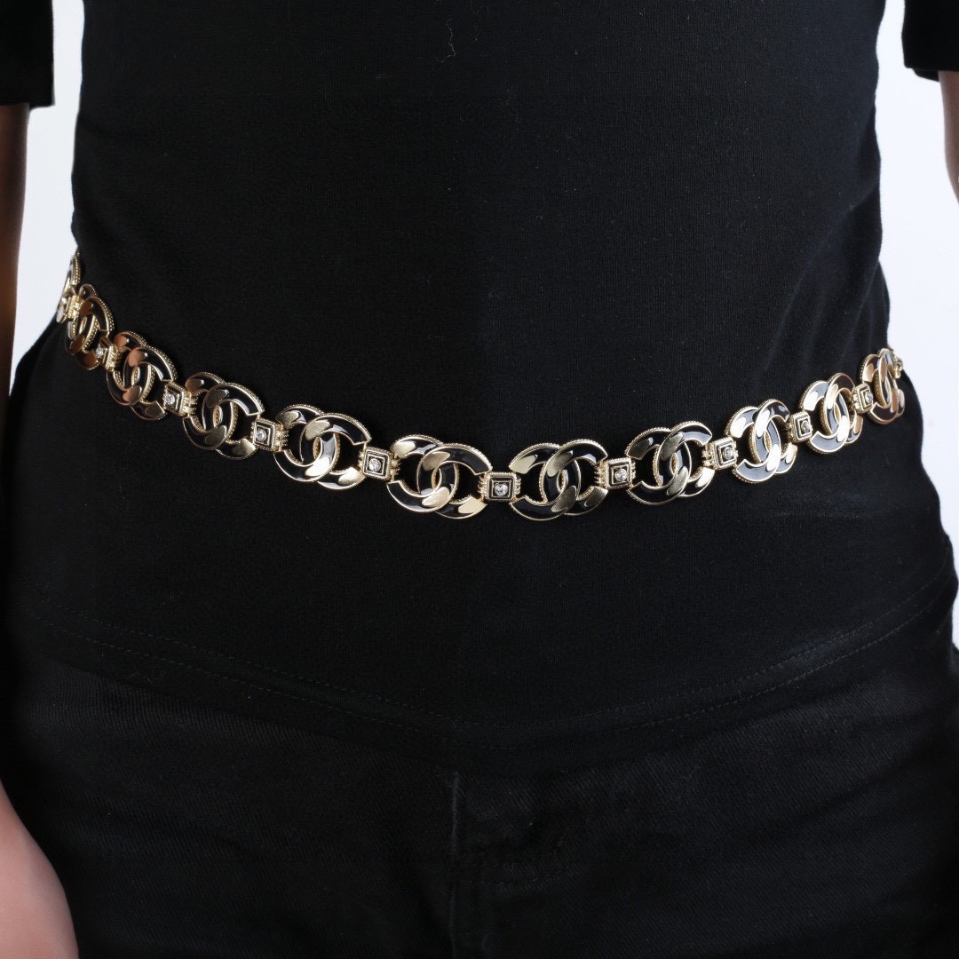 CCW121 CC Logo metal waist chain belt - ccjewelryacc