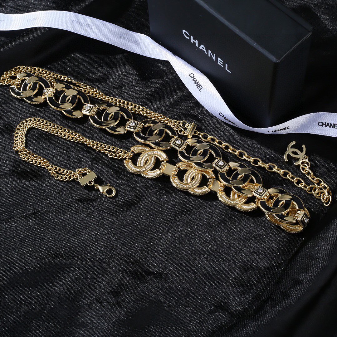 CCW121 CC Logo metal waist chain belt - ccjewelryacc