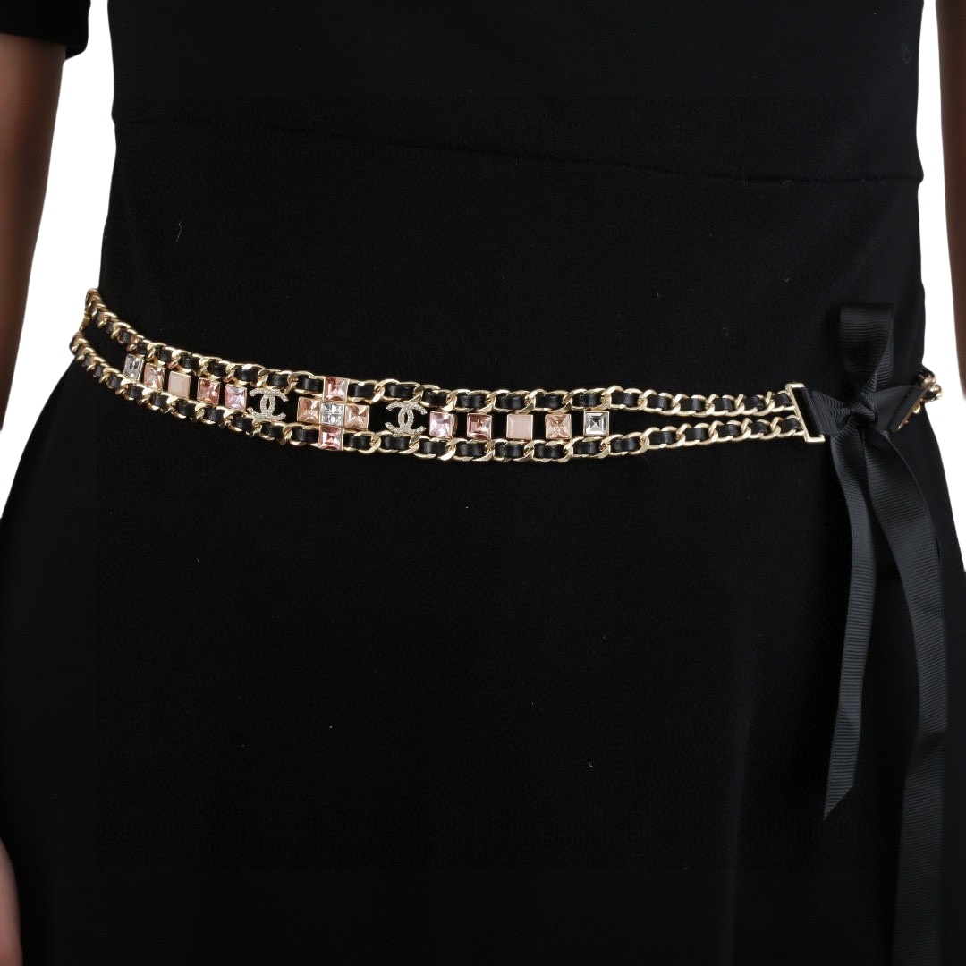 CCW130 Metal and leather fashion waist chain belt for women - ccjewelryacc