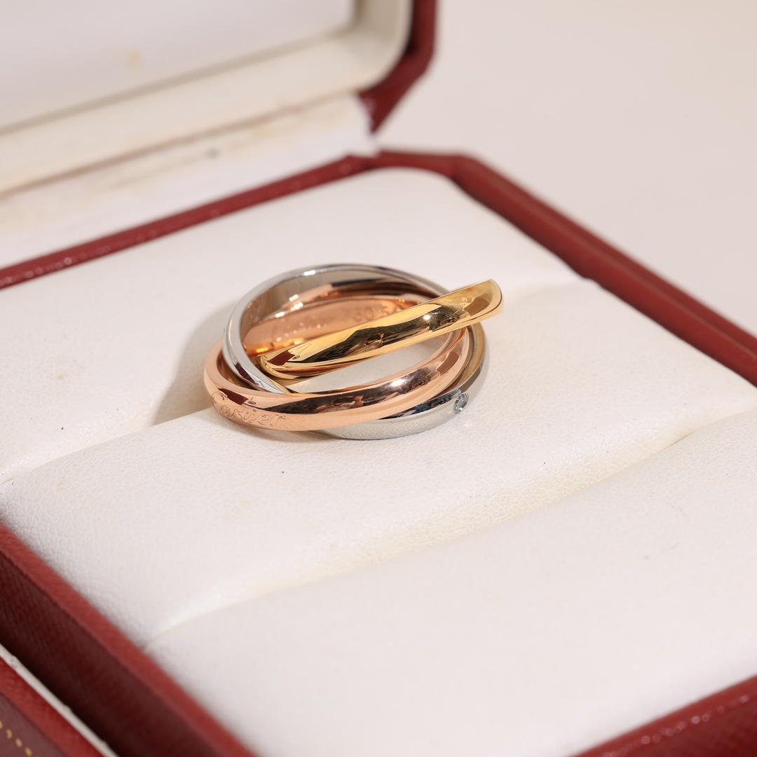 CTR018 5 Diamond TRINITY ring - ccjewelryacc