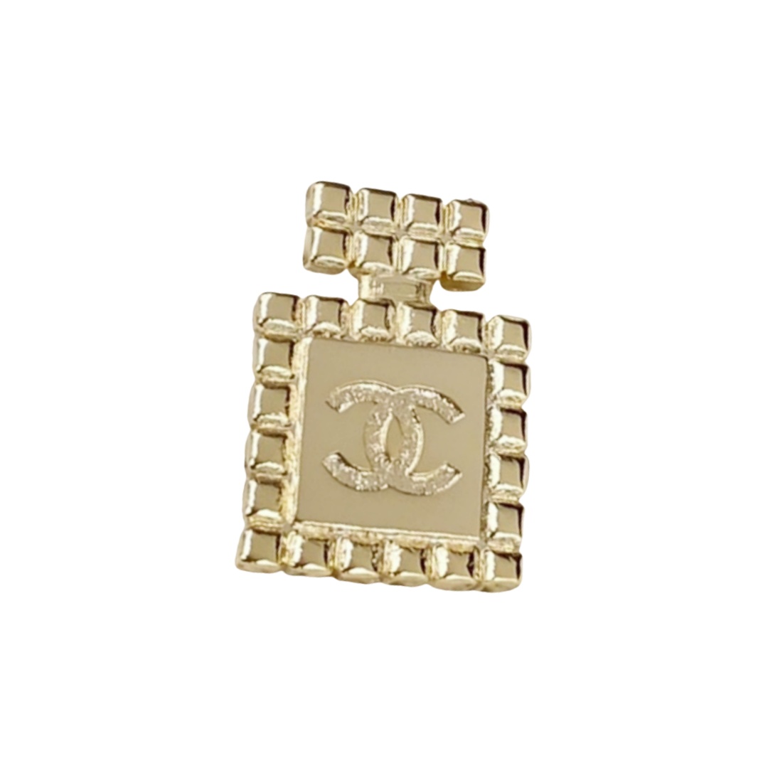 BCB391 CC metal Scissors perfume bottle Cross pattern heart brooch pin set of 3 - ccjewelryacc