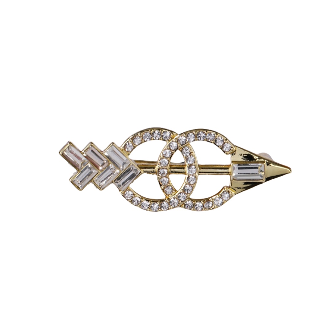 BCB170 Cupid's arrow CC brooch pin - ccjewelryacc