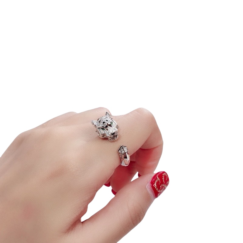 CTSV012 18k Gold full diamond leopard bracelet - ccjewelryacc