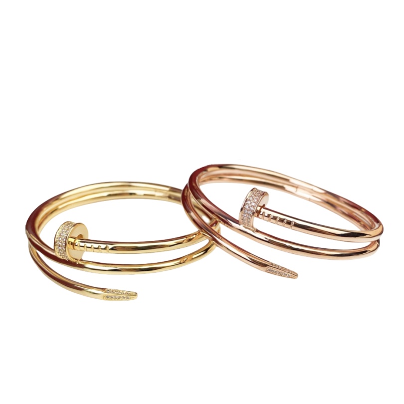 CTSV039 18K Juste un Clou bracelet, double, diamonds - ccjewelryacc