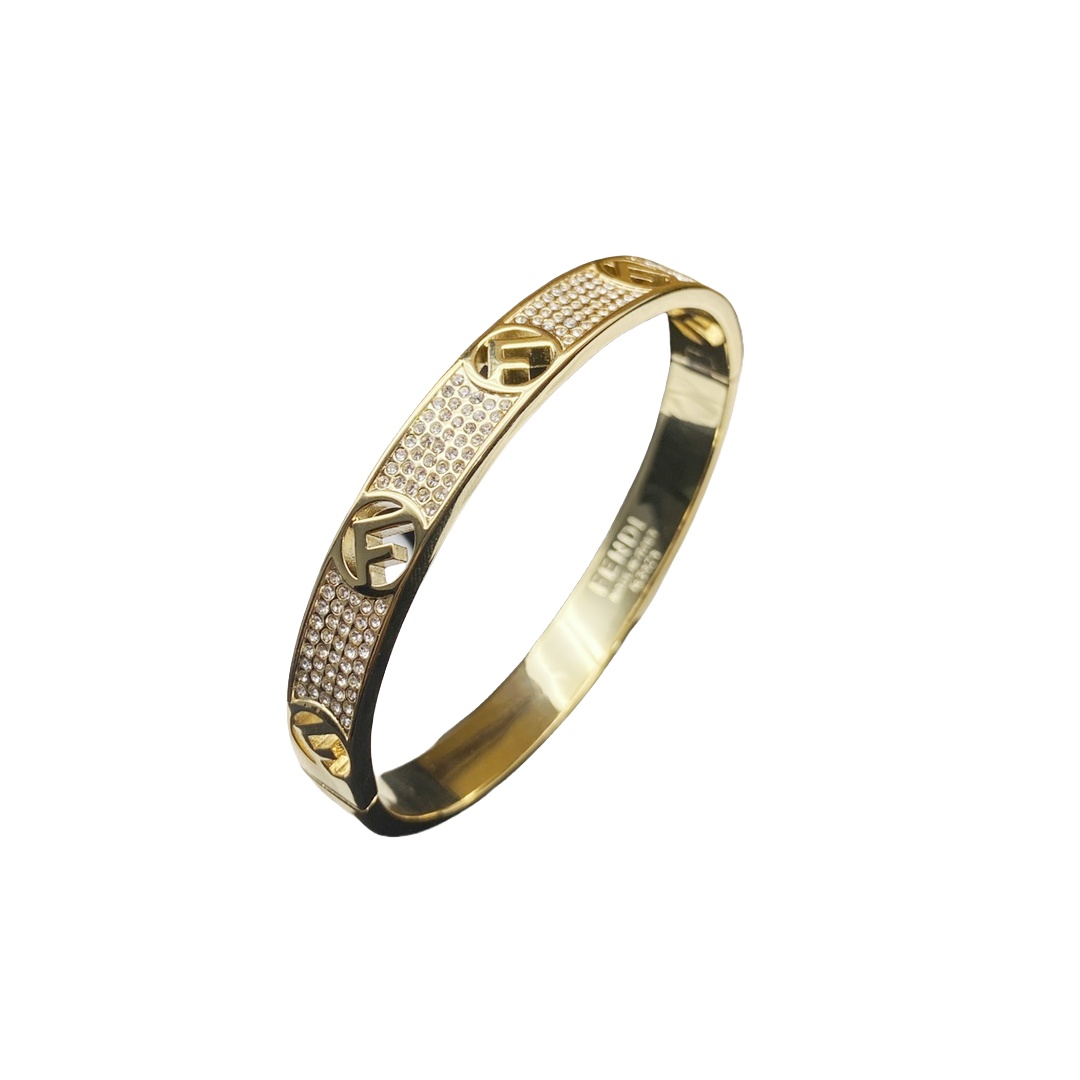 FDS016 F is Metal Crystal Bangle bracelet Women's - ccjewelryacc