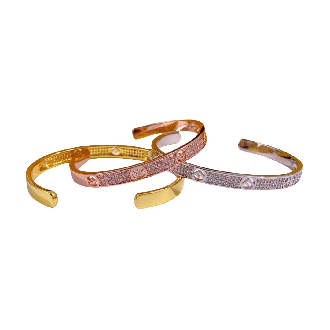 FDS007 F Is  bangle Bracelet - ccjewelryacc