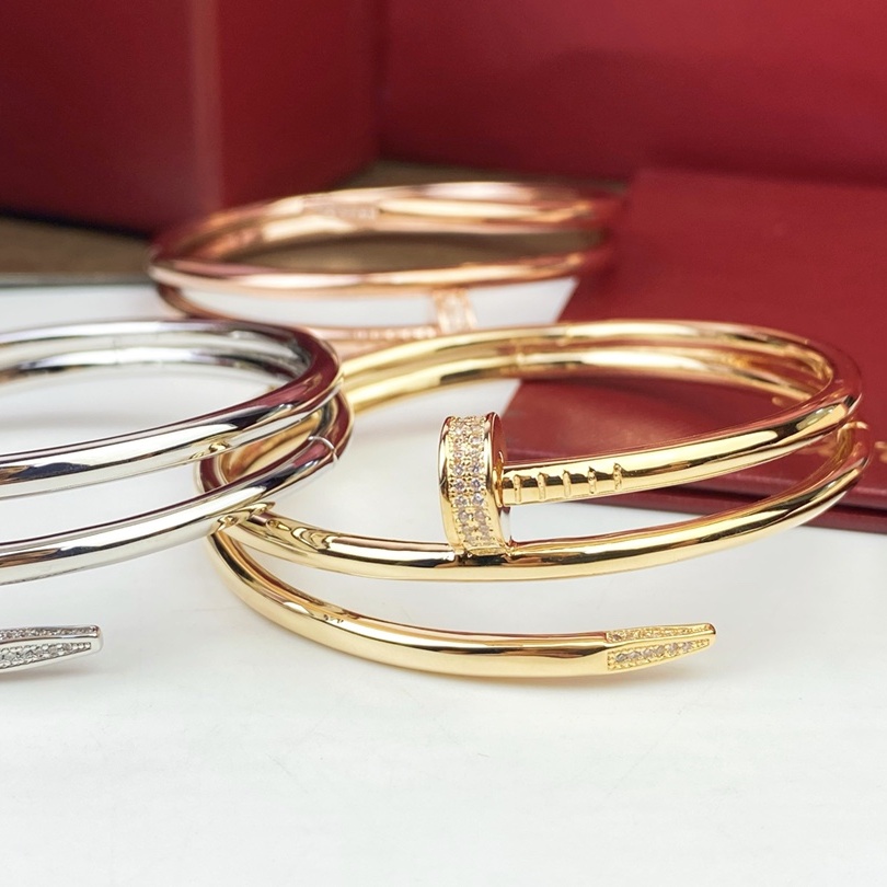 CTSV039 18K Juste un Clou bracelet, double, diamonds - ccjewelryacc