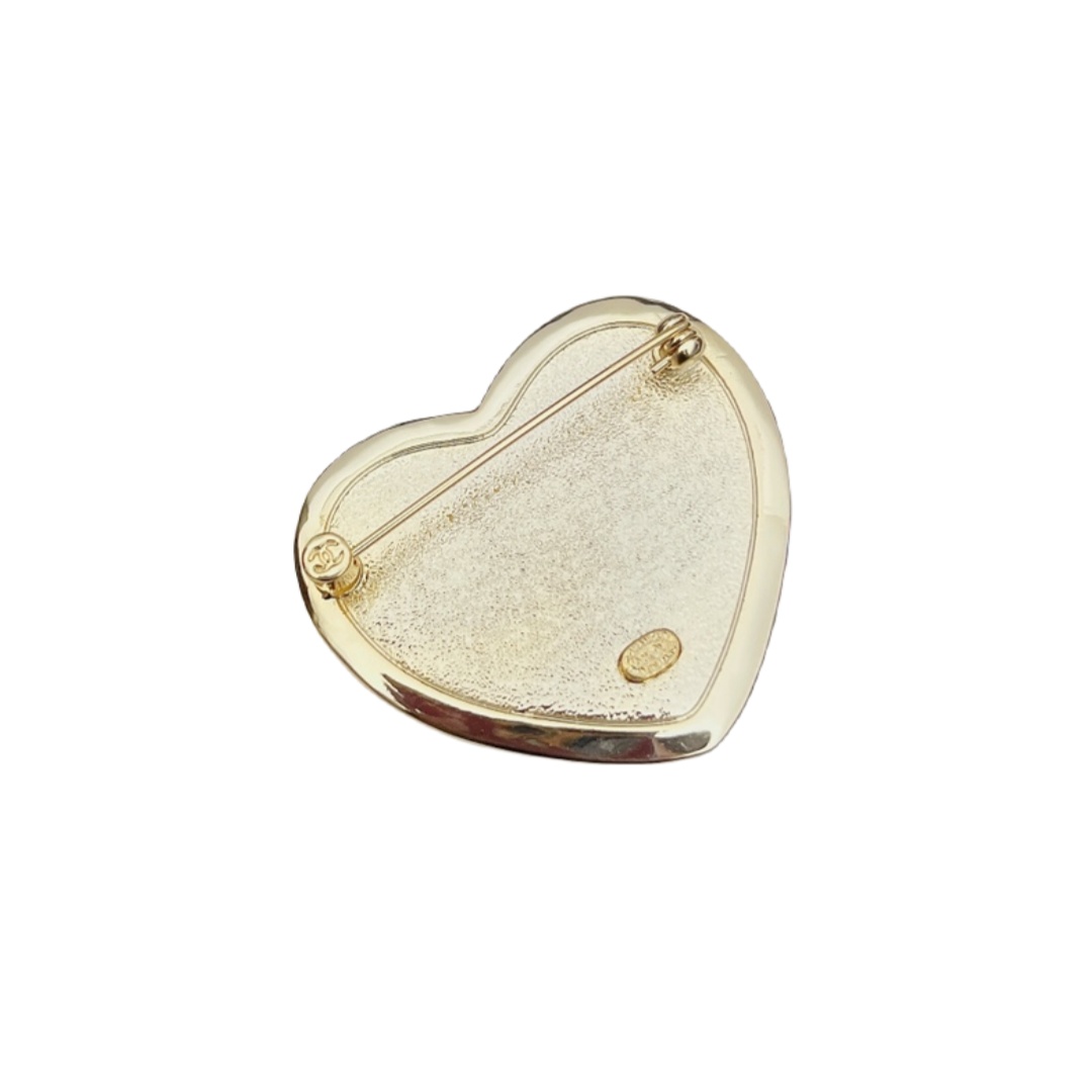 BCB044 CC Heart brooch - ccjewelryacc