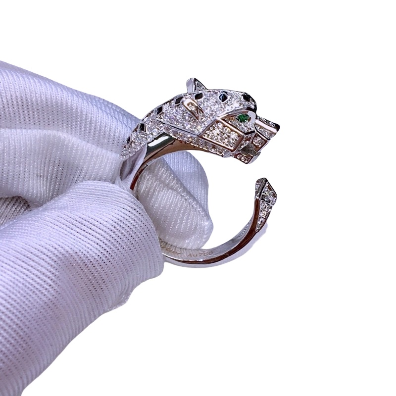 CTSV012 18k Gold full diamond leopard bracelet - ccjewelryacc