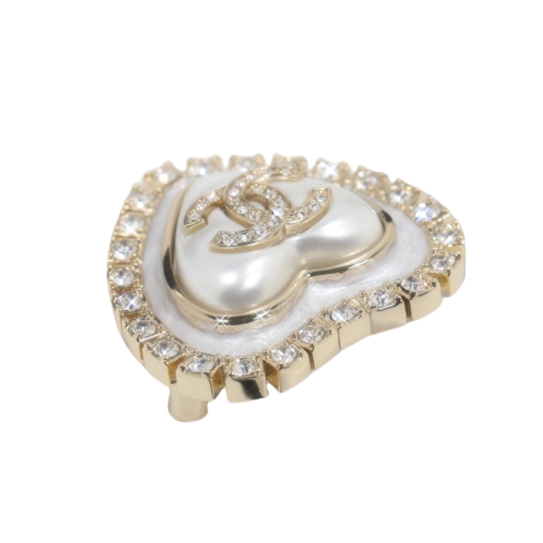 BCB381 24A heart rhinestone brooch pin - ccjewelryacc
