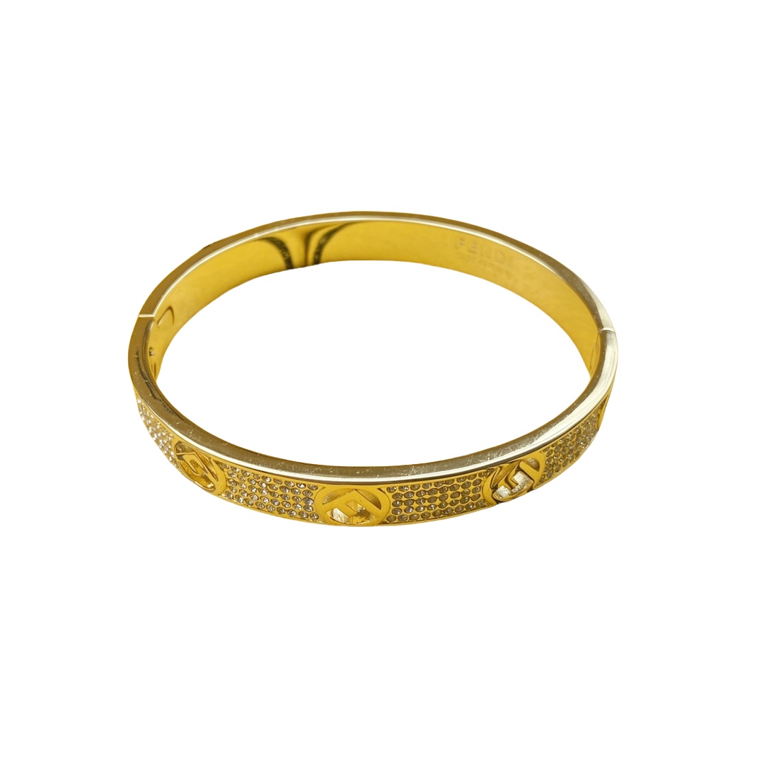 FDS016 F is Metal Crystal Bangle bracelet Women's - ccjewelryacc