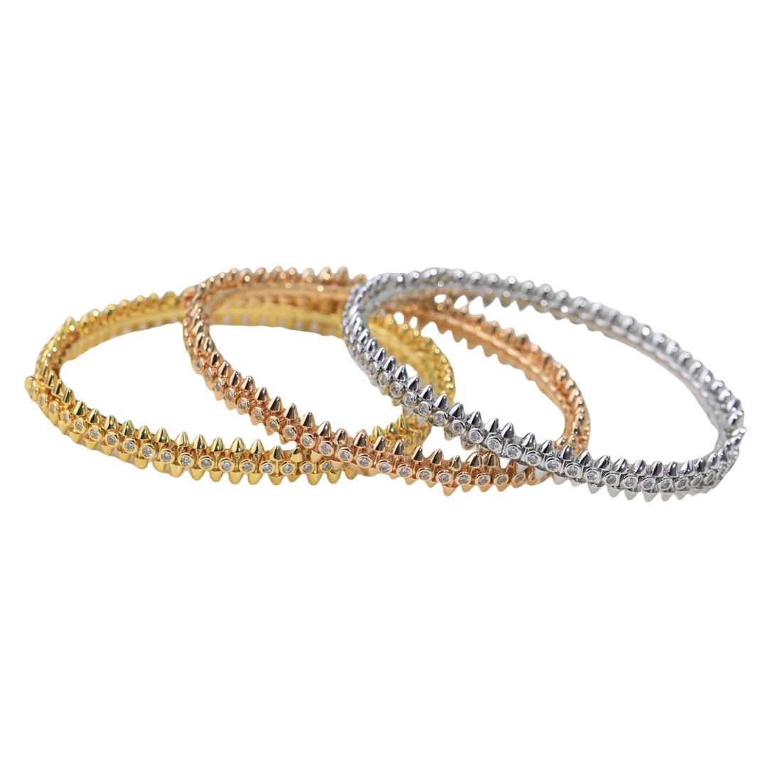CTSV017 V-Gold clash de cartier bracelet diamond - ccfashionjewelry