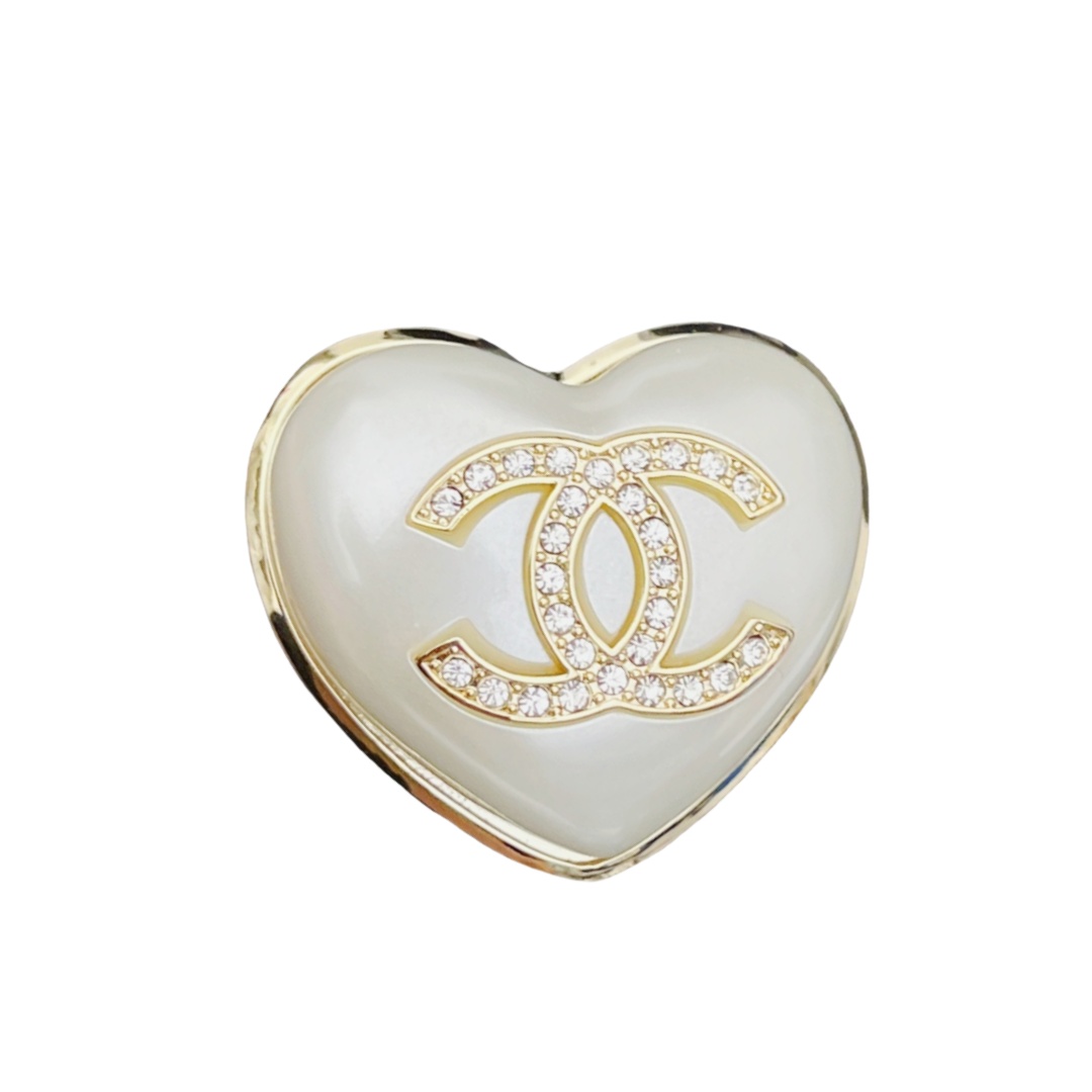 BCB044 CC Heart brooch - ccjewelryacc