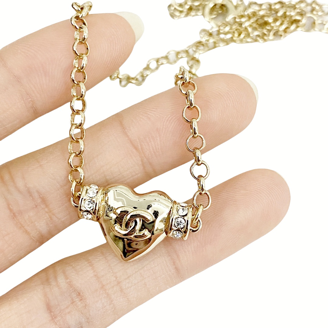 CCN286 24P CC Heart necklace - ccjewelryacc