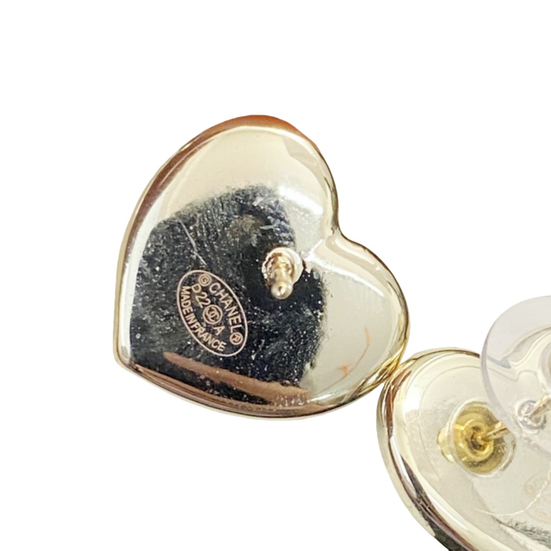 CCE729 Ling plaid  Heart cc logo drop Earring For Women - ccjewelryacc