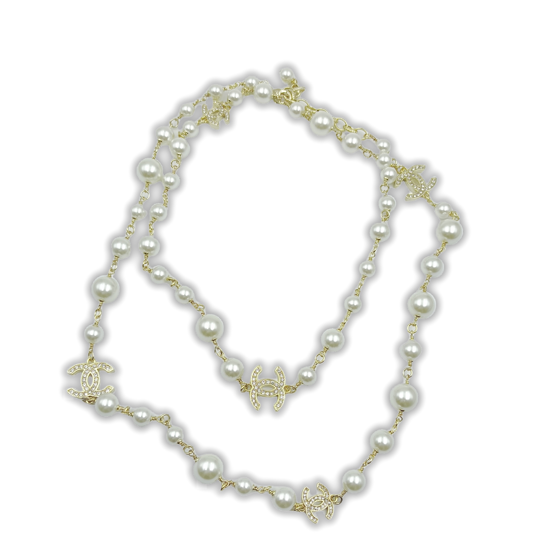 CCL262 CC Long Chain Necklace cc sweater chain - ccjewelryacc