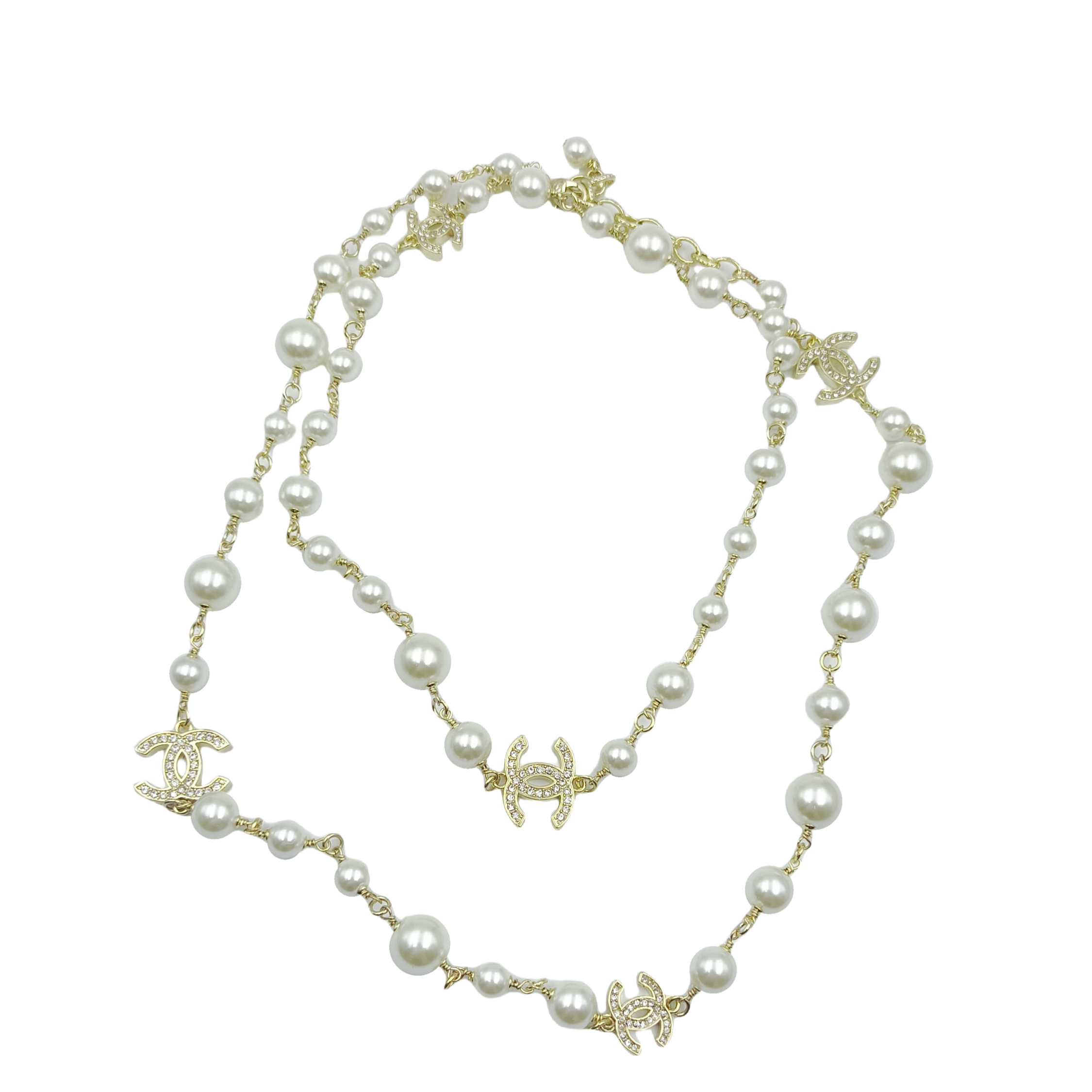 CCL262 CC Long Chain Necklace cc sweater chain - ccjewelryacc