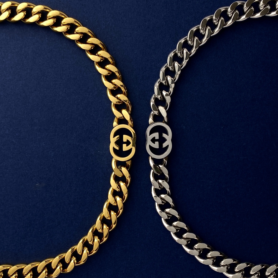 GGN015 GG interlocking g necklace bracelet - ccjewelryacc