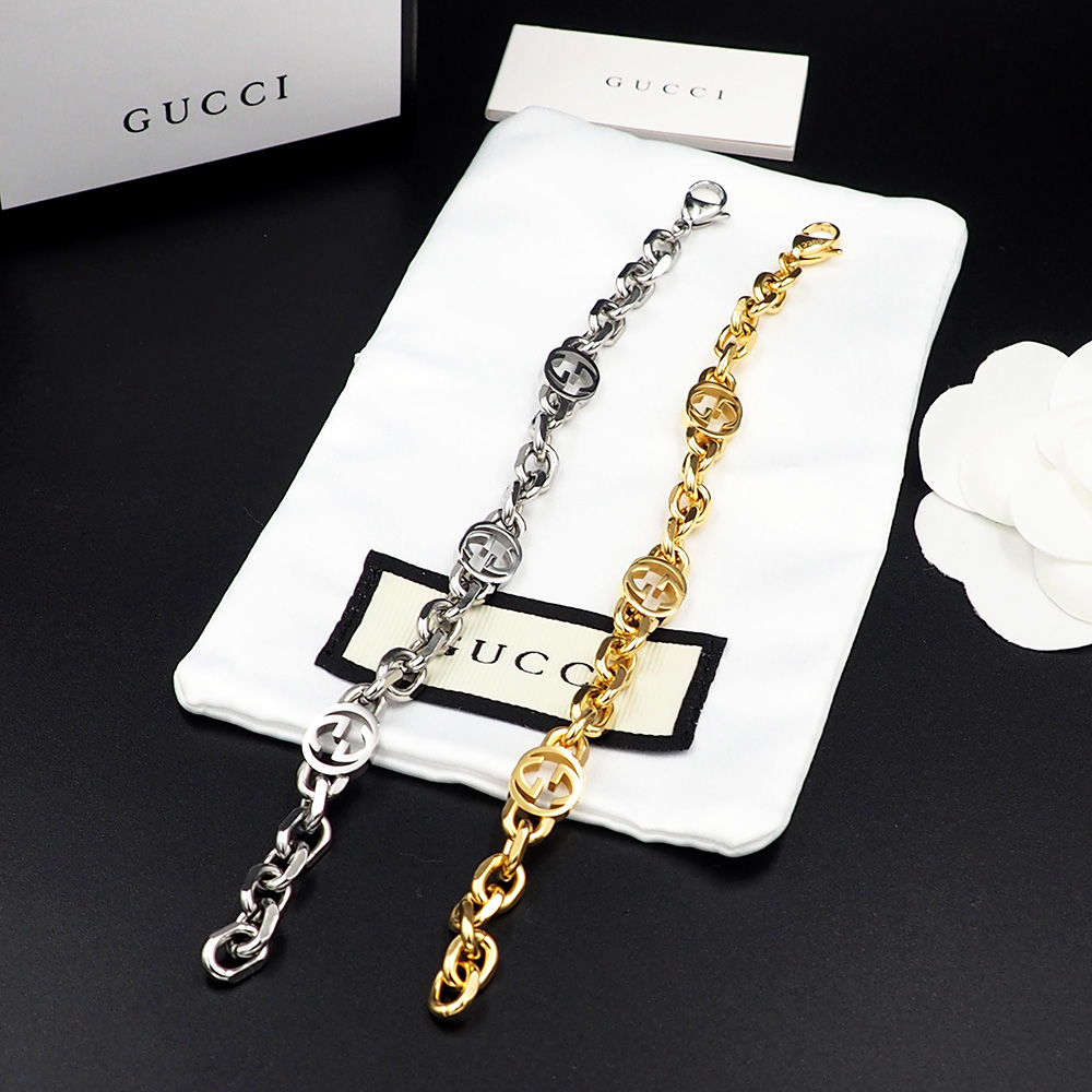 GGS007 Interlocking G bracelet 3 motif - ccjewelryacc