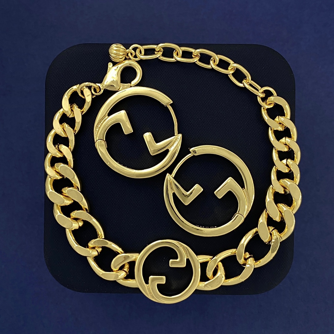 GGN026  Interlocking G Choker necklace - ccjewelryacc