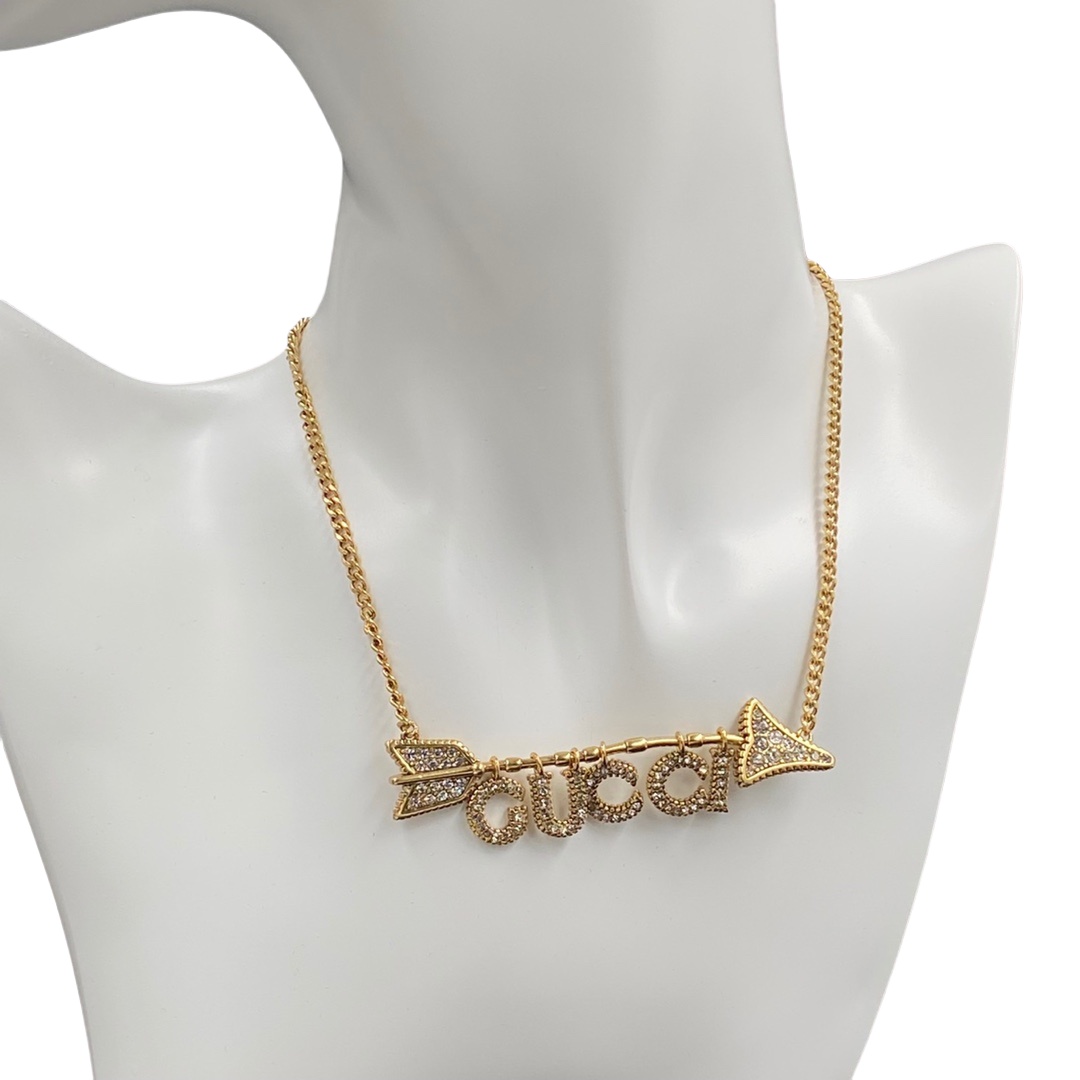GGN038 GG arrow pendant necklace - ccjewelryacc