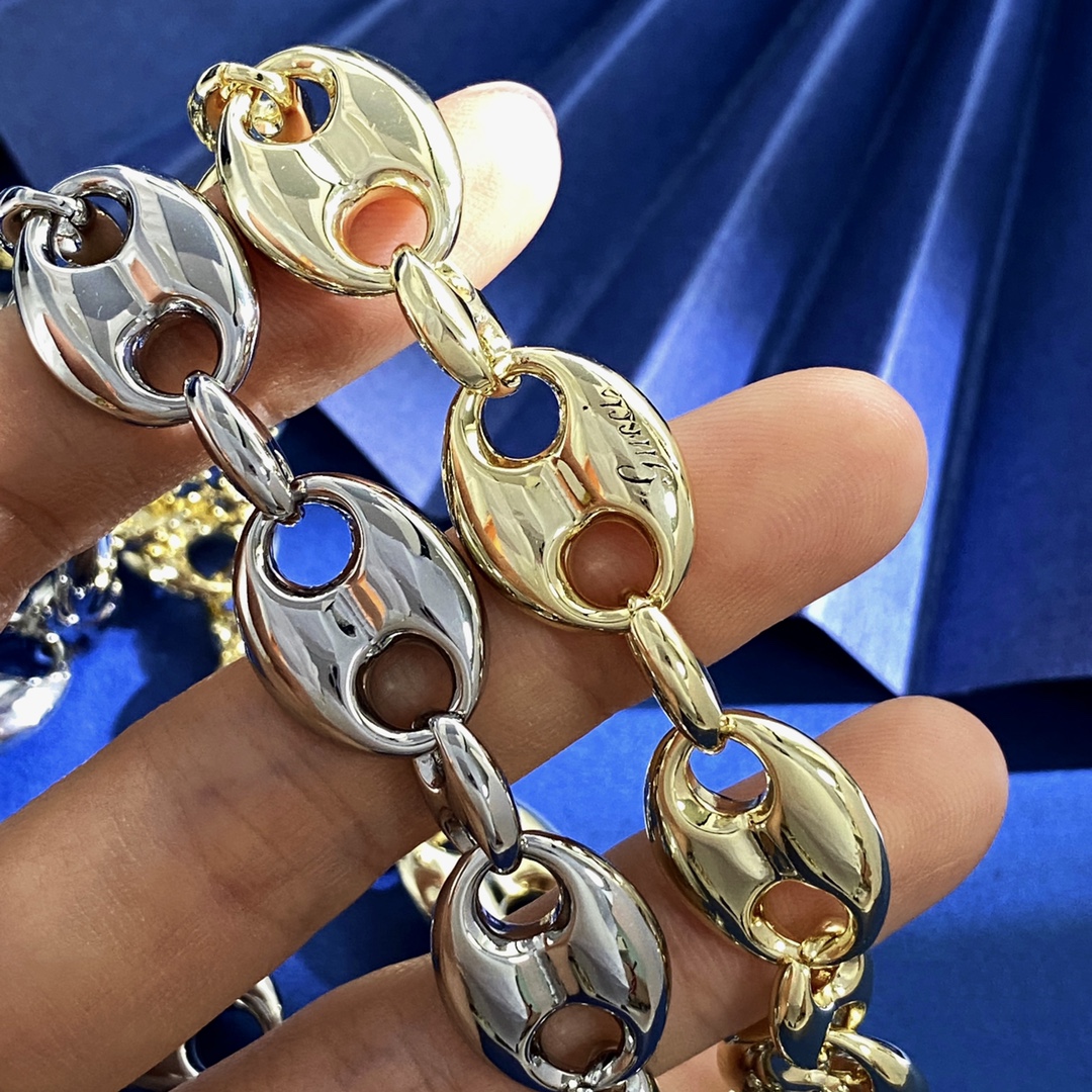 GGN028 GG Pig nose choker necklace - ccjewelryacc