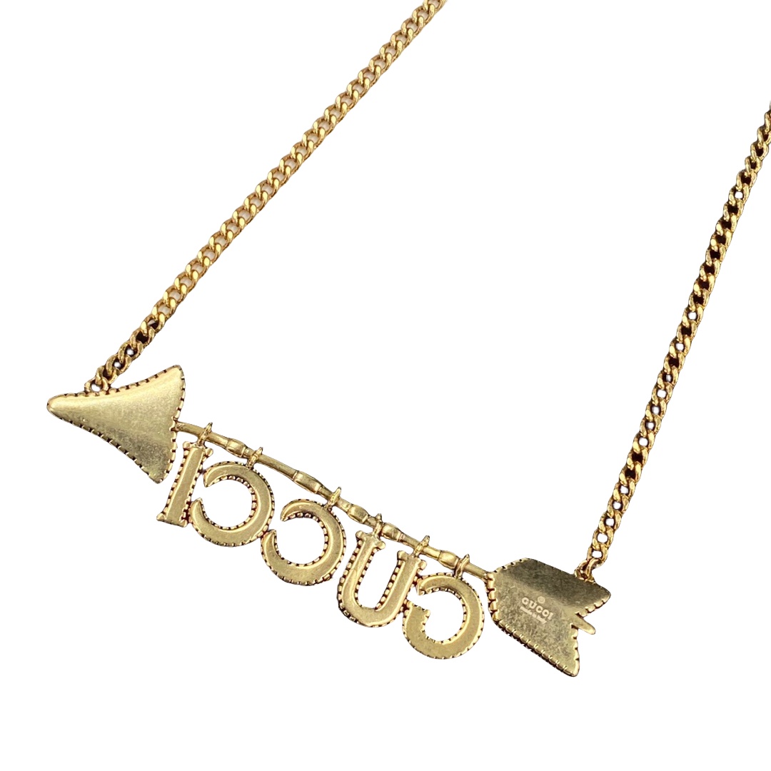 GGN038 GG arrow pendant necklace - ccjewelryacc