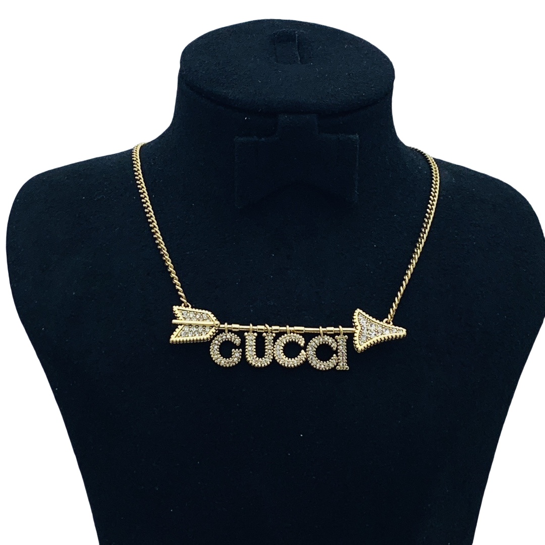 GGN038 GG arrow pendant necklace - ccjewelryacc
