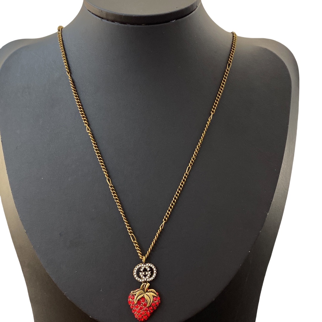 GGN025 GG strawberry Pendant necklace - ccjewelryacc