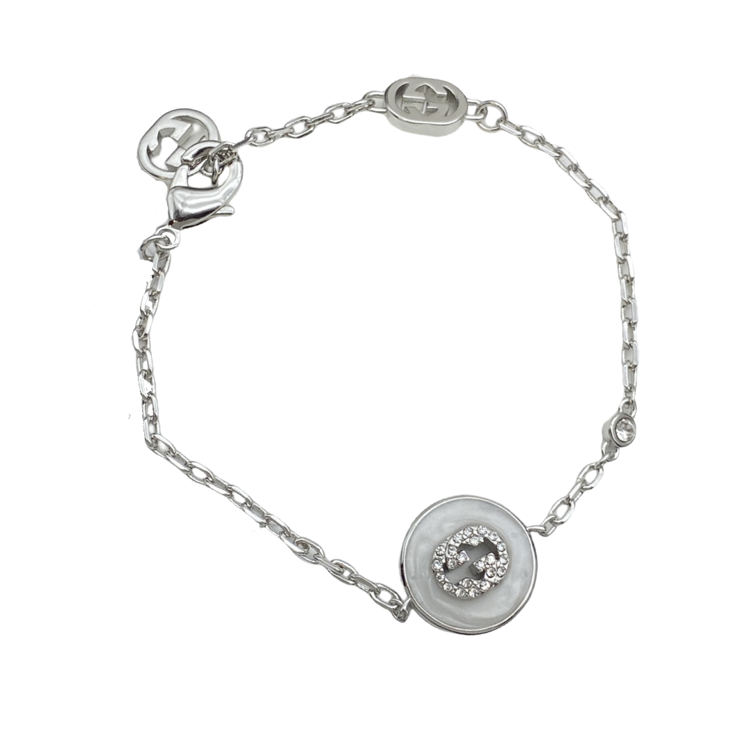 GGS035 Interlocking G mother of pearl bracelet - ccfashionjewelry