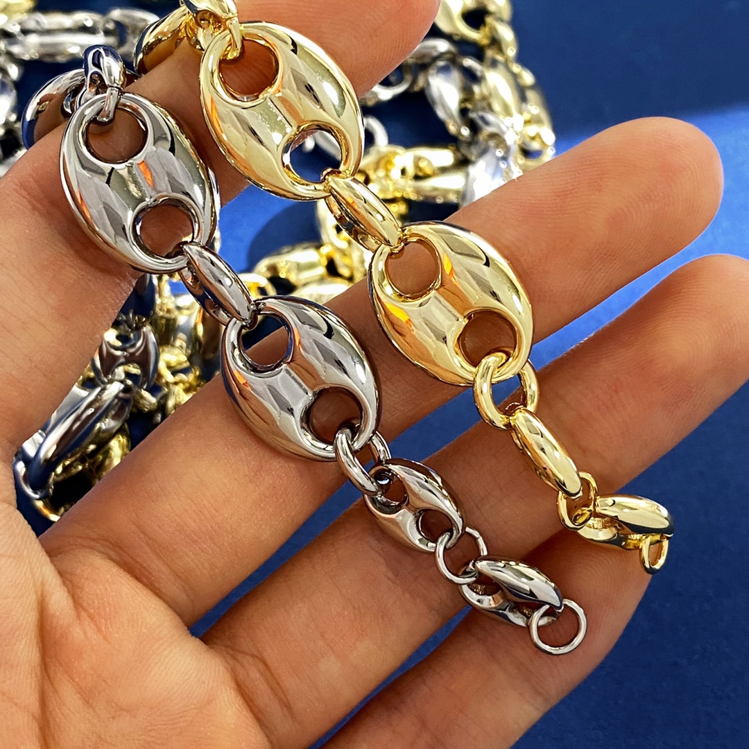 GGN028 GG Pig nose choker necklace - ccjewelryacc