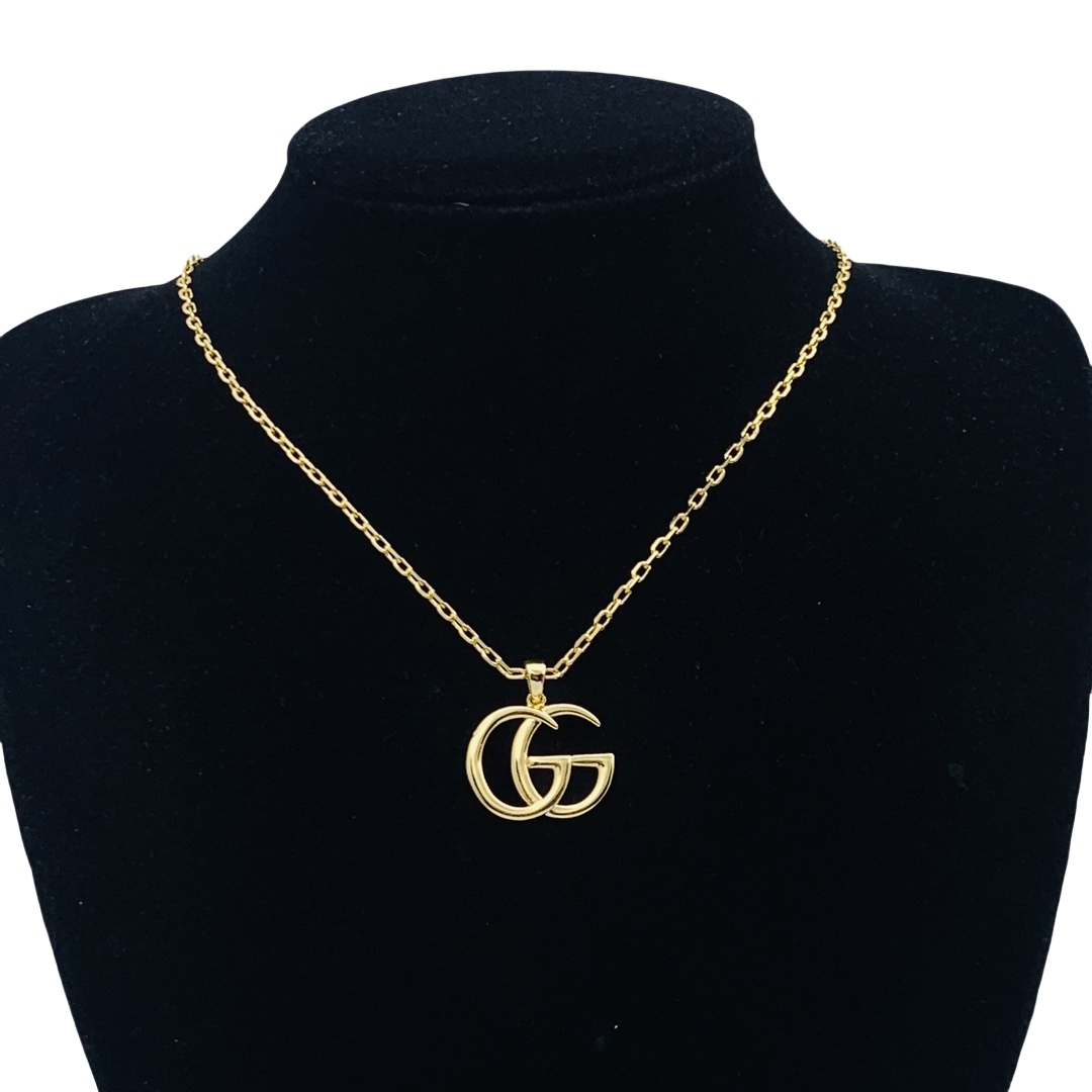 GGN008 GG Logo pendant necklace - ccjewelryacc