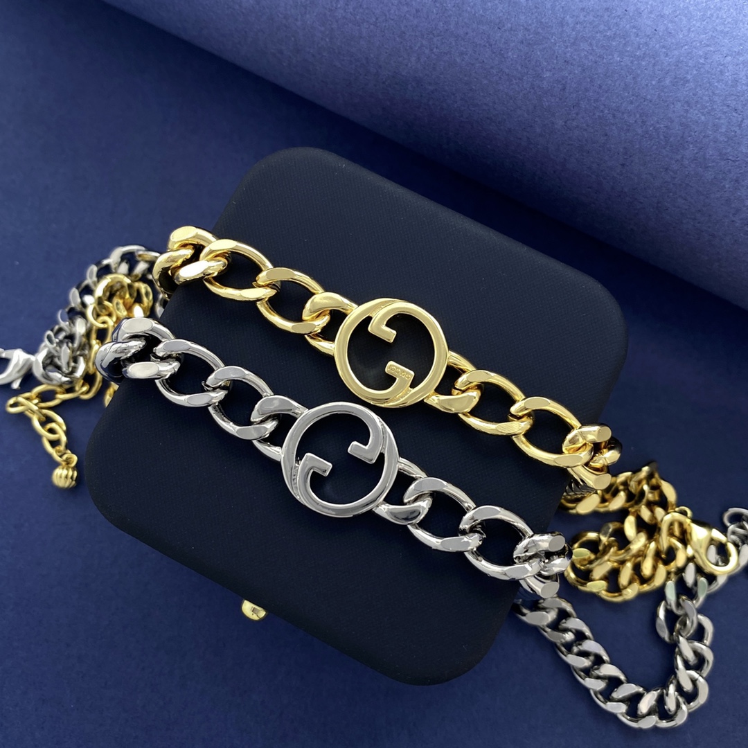 GGN026  Interlocking G Choker necklace - ccjewelryacc