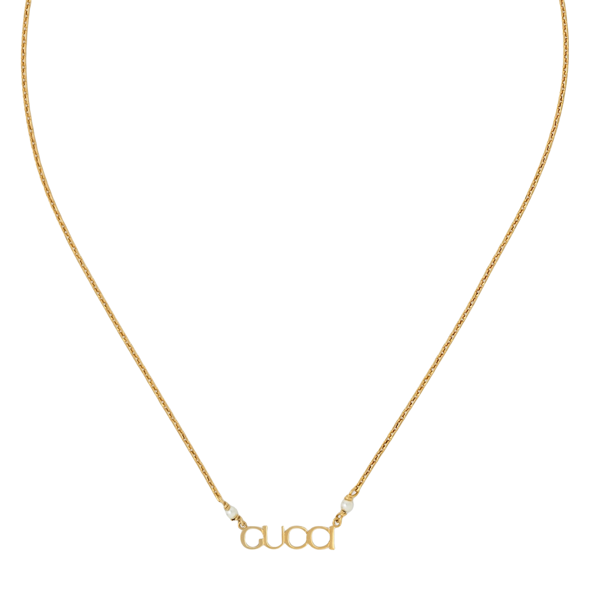 GGN029 G U C C I letter Pendant necklace - ccjewelryacc