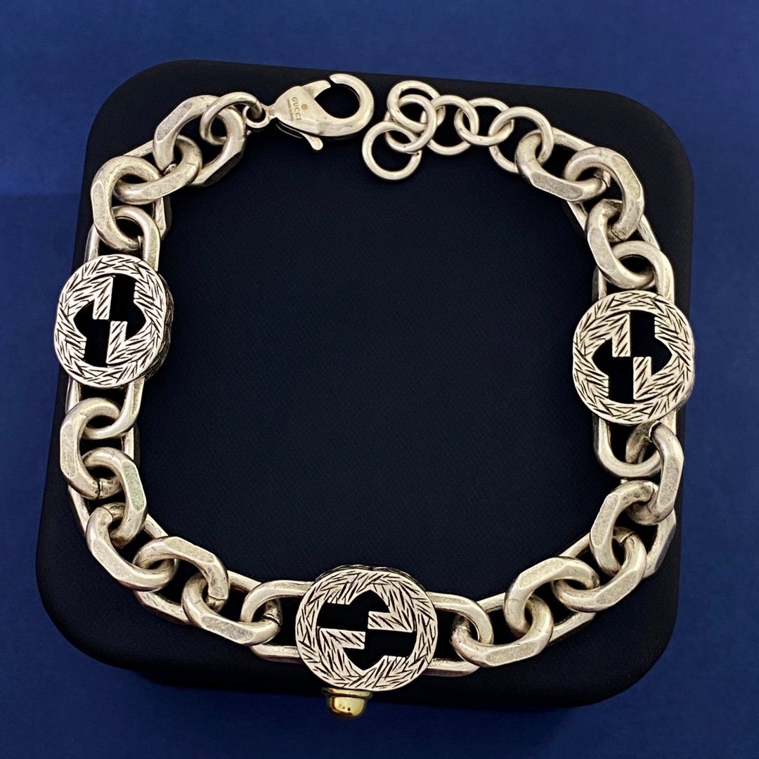 GGN055 Interlocking g choker necklace bracelet - ccjewelryacc