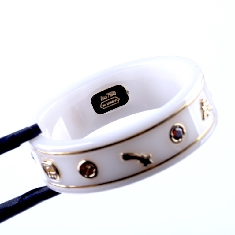 GGR004 GG Icon ring with gemstones - ccjewelryacc