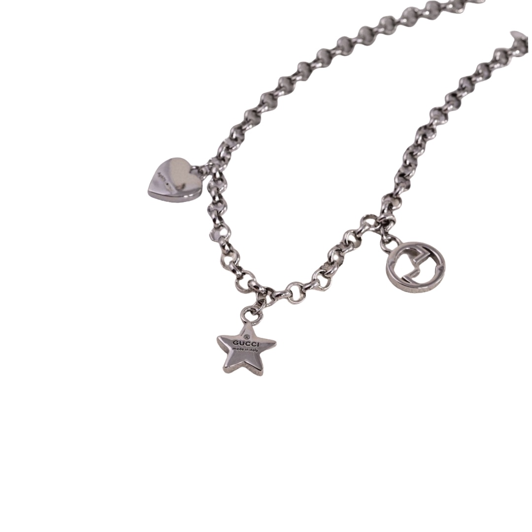 GGN058 GG star heart charms choker necklace and bracelet - ccjewelryacc