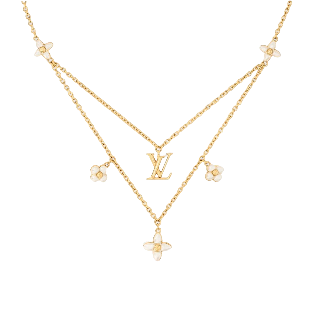 LVN076 VL Floragram necklace - ccjewelryacc