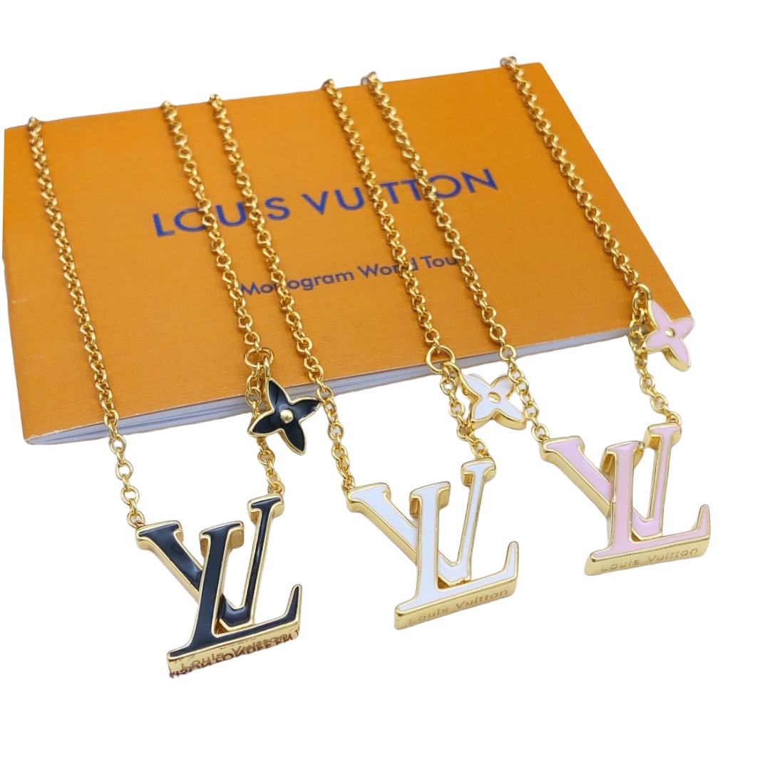 LVN034 VL ICONIC Enamel necklace - ccjewelryacc