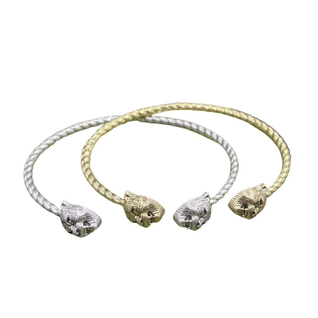 GGS028 GG tiger head bracelet cuff - ccjewelryacc