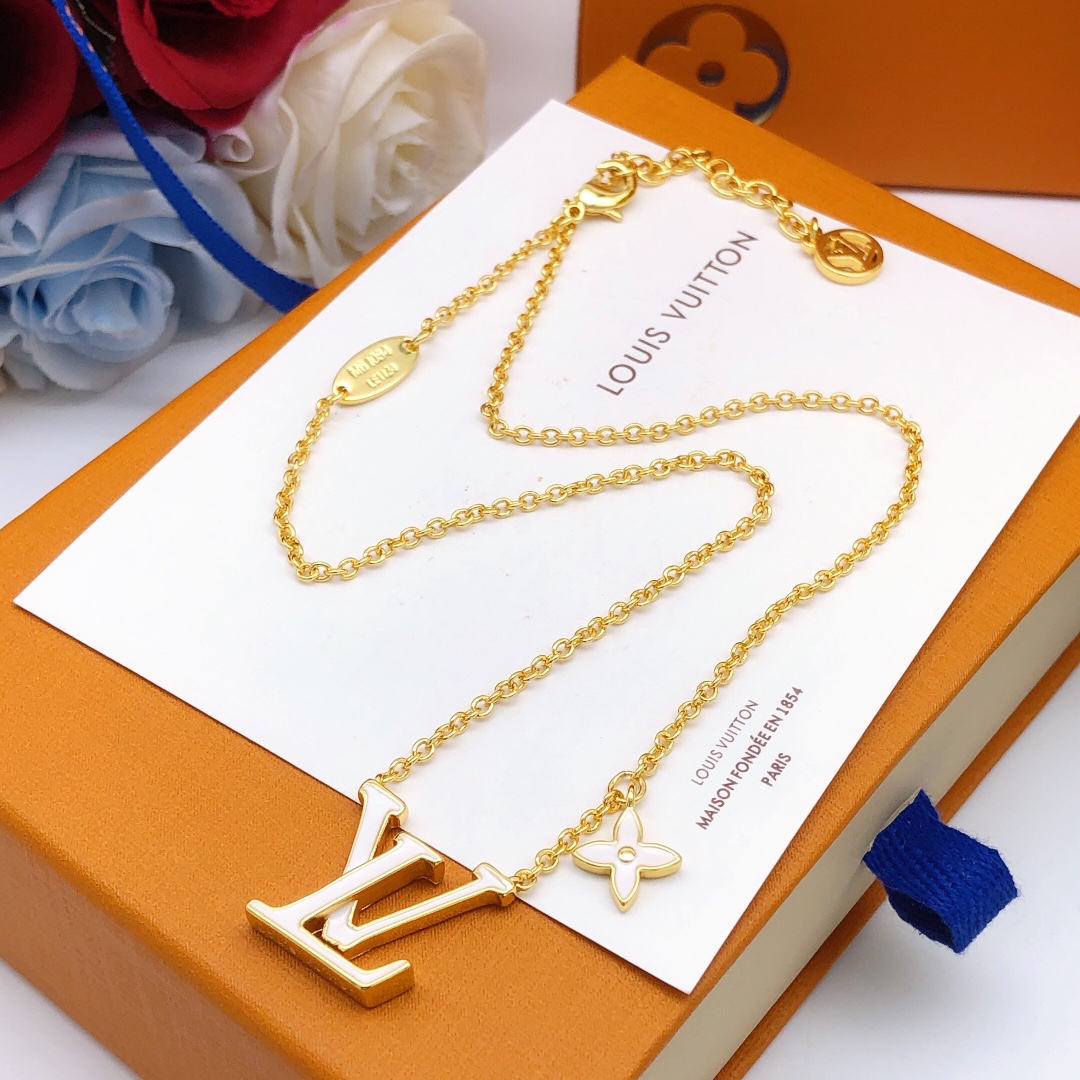 LVN034 VL ICONIC Enamel necklace - ccjewelryacc