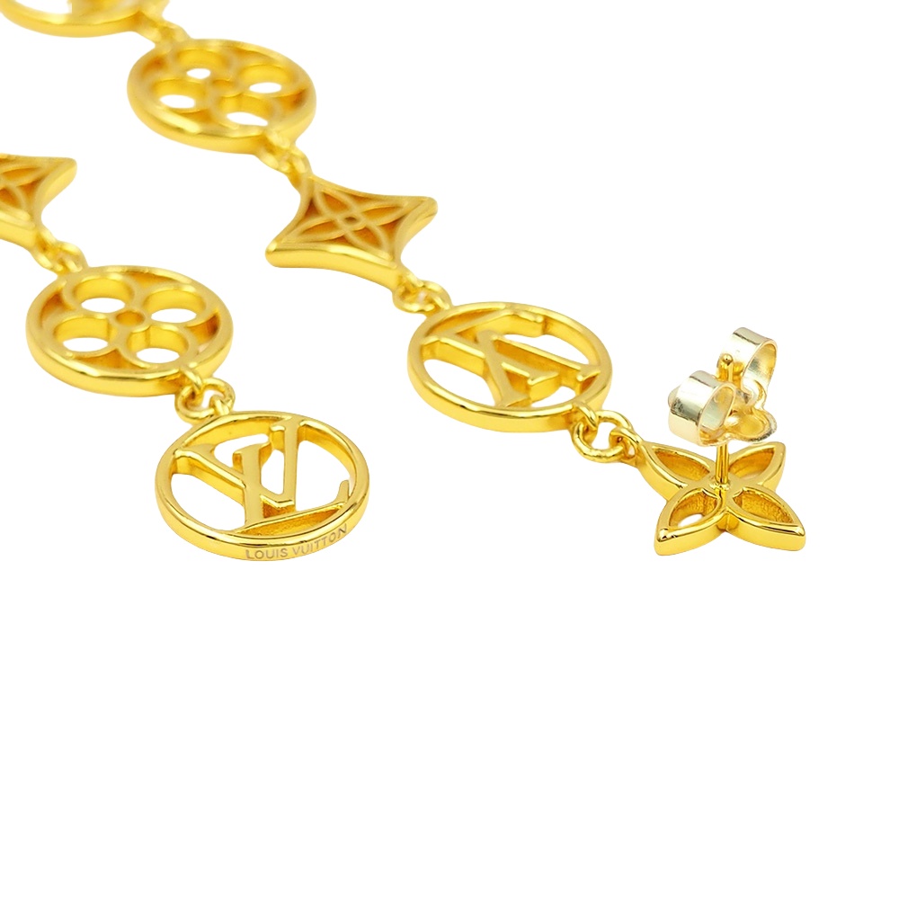 LVE115 L&V lace long drop earring - ccjewelryacc